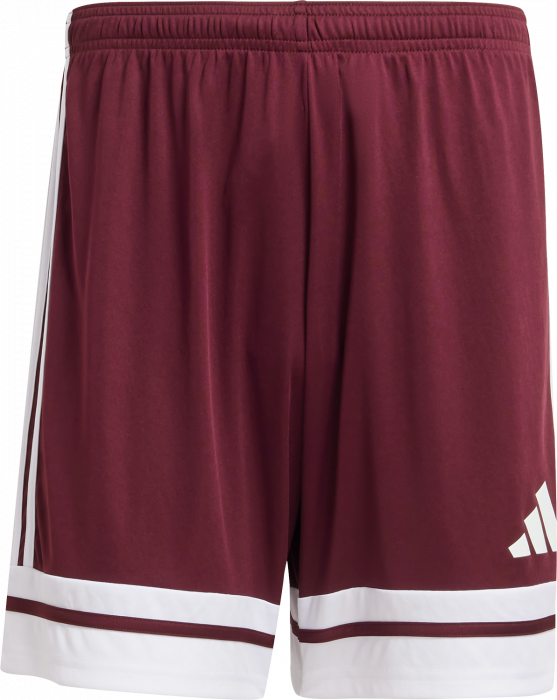 Adidas - Squadra 25 Shorts - Maroon & blanco