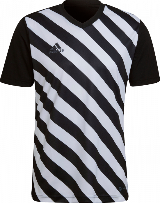 Adidas - Entrada 22 Stripet Jersey - Preto & branco