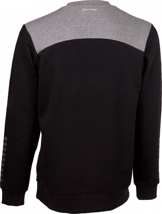 Select - Oxford Sweatshirt - Tilbud - Sort & melange grey